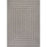 Chevron Modern Concentric Squares Indoor/outdoor Area Rug