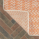 Chevron Modern Concentric Squares Indoor/outdoor Area Rug