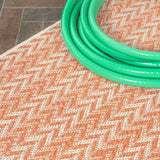 Chevron Modern Concentric Squares Indoor/outdoor Area Rug