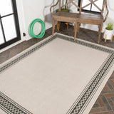 Lucia Classic Diamond Border Indoor/outdoor Area Rug