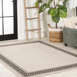Lucia Classic Diamond Border Indoor/outdoor Area Rug