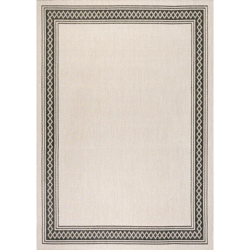 Lucia Classic Diamond Border Indoor/outdoor Area Rug
