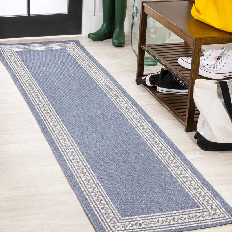 Lucia Classic Diamond Border Indoor/outdoor Area Rug