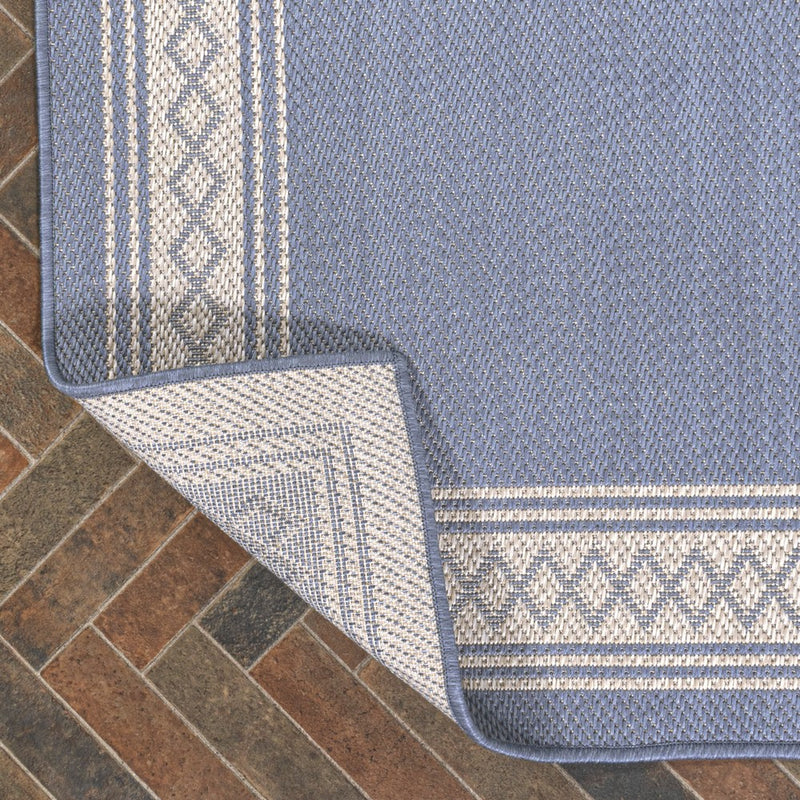 Lucia Classic Diamond Border Indoor/outdoor Area Rug