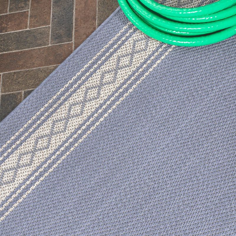 Lucia Classic Diamond Border Indoor/outdoor Area Rug