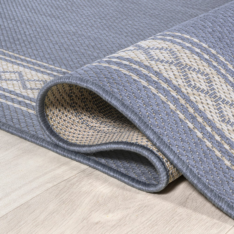 Lucia Classic Diamond Border Indoor/outdoor Area Rug