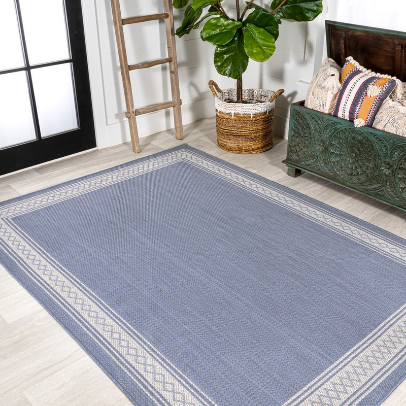 Lucia Classic Diamond Border Indoor/outdoor Area Rug