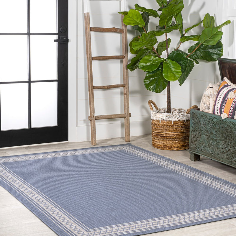 Lucia Classic Diamond Border Indoor/outdoor Area Rug