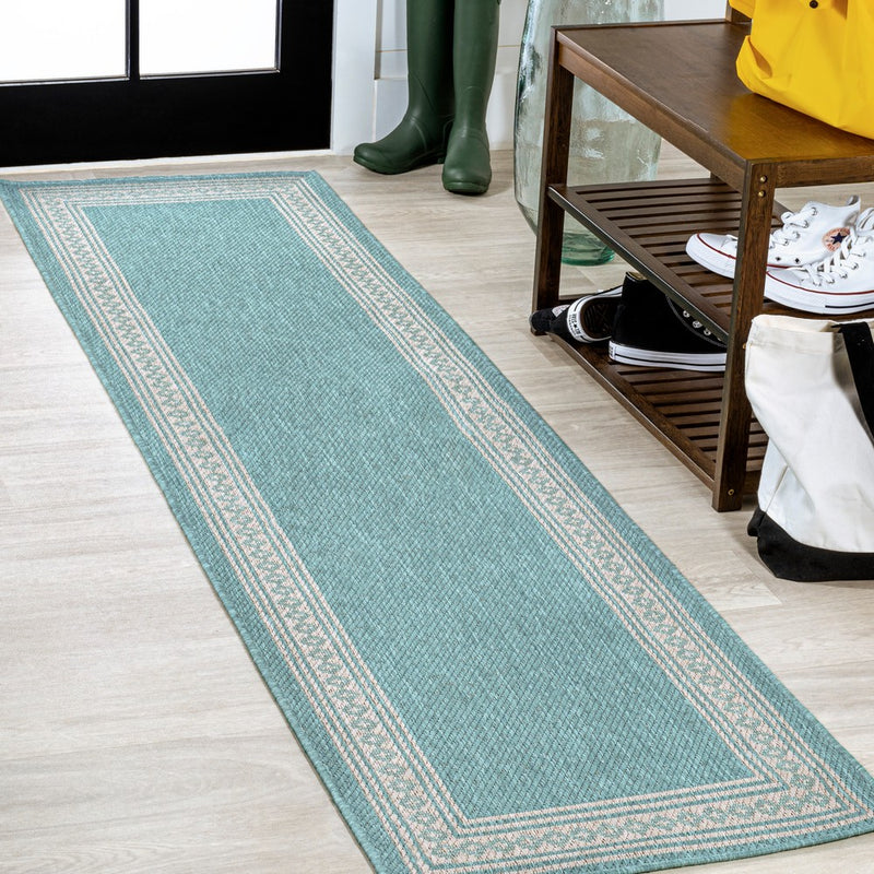 Lucia Classic Diamond Border Indoor/outdoor Area Rug