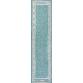Lucia Classic Diamond Border Indoor/outdoor Area Rug
