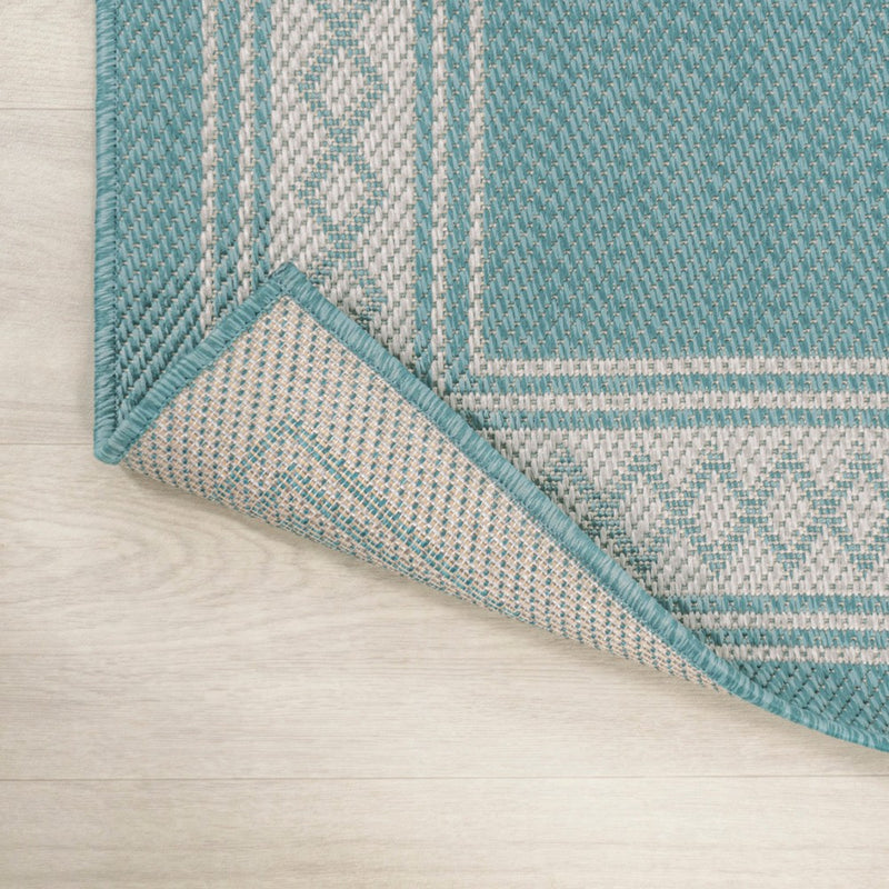 Lucia Classic Diamond Border Indoor/outdoor Area Rug