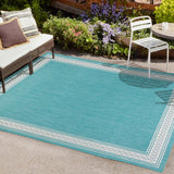 Lucia Classic Diamond Border Indoor/outdoor Area Rug