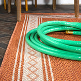 Lucia Classic Diamond Border Indoor/outdoor Area Rug