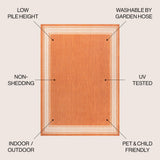 Lucia Classic Diamond Border Indoor/outdoor Area Rug