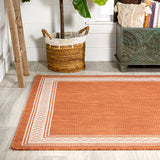 Lucia Classic Diamond Border Indoor/outdoor Area Rug