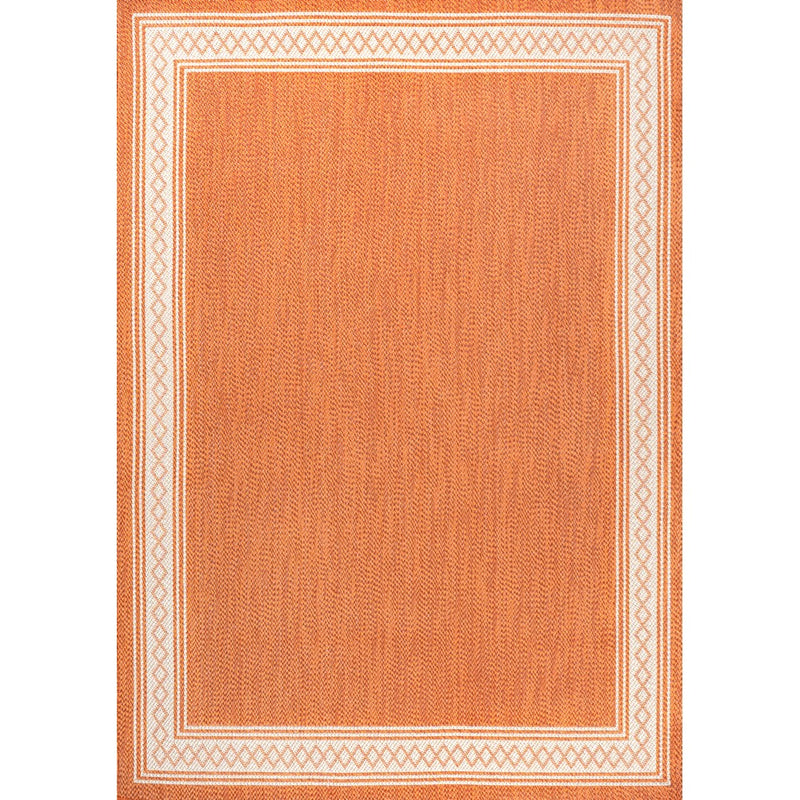 Lucia Classic Diamond Border Indoor/outdoor Area Rug