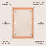 Lucia Classic Diamond Border Indoor/outdoor Area Rug