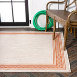Lucia Classic Diamond Border Indoor/outdoor Area Rug