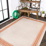 Lucia Classic Diamond Border Indoor/outdoor Area Rug
