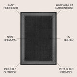 Lucia Classic Diamond Border Indoor/outdoor Area Rug