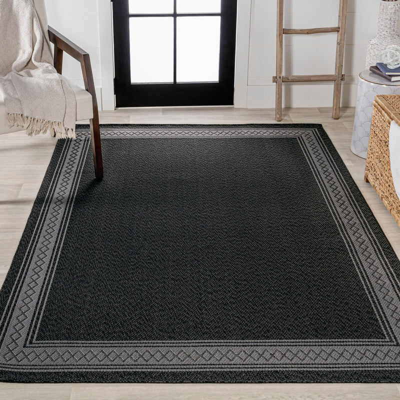 Lucia Classic Diamond Border Indoor/outdoor Area Rug