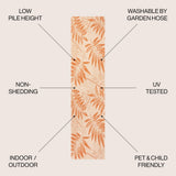 Havana Tropical Palm Leaf Indoor/outdoor Area Rug