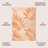 Havana Tropical Palm Leaf Indoor/outdoor Area Rug