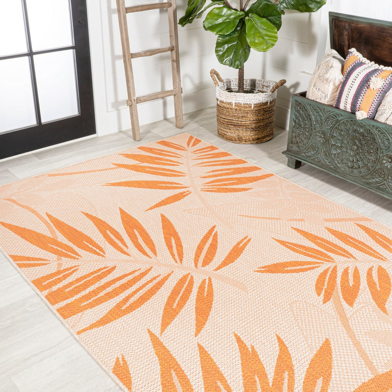 Havana Tropical Palm Leaf Indoor/outdoor Area Rug