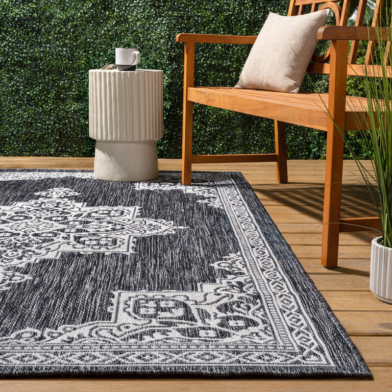 Arden Vintage Casual Medallion Indoor/Outdoor Area Rug