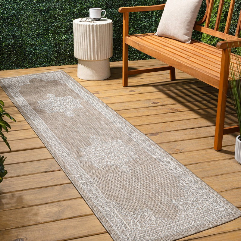 Arden Vintage Casual Medallion Indoor/Outdoor Area Rug