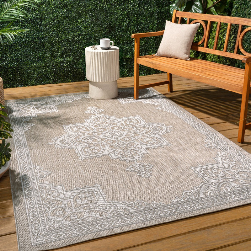 Arden Vintage Casual Medallion Indoor/Outdoor Area Rug