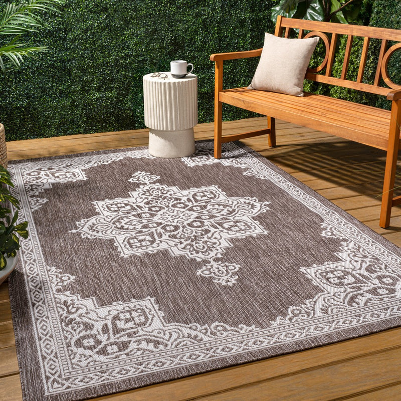 Arden Vintage Casual Medallion Indoor/Outdoor Area Rug