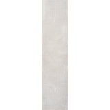 Pastel MidCentury Art Deco Striped Arches Two-Tone High-Low Area Rug