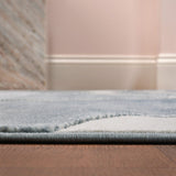 Nordic MidCentury Scandinavian Abstract Sun Two-Tone High-Low Area Rug