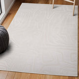 Alcina Modern Scandinavian Graphic Lines High-Low Area Rug
