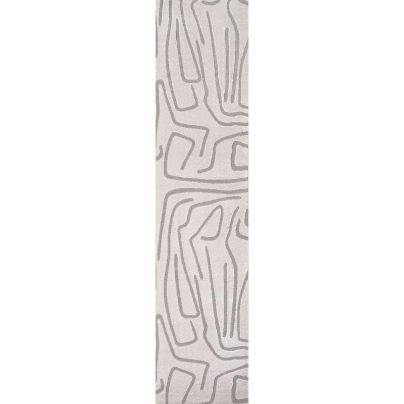 Alcina Modern Scandinavian Graphic Lines High-Low Area Rug