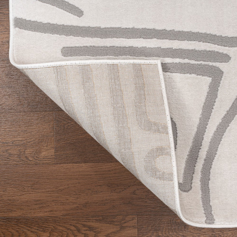 Alcina Modern Scandinavian Graphic Lines High-Low Area Rug