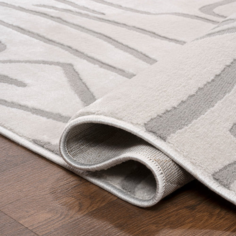 Alcina Modern Scandinavian Graphic Lines High-Low Area Rug