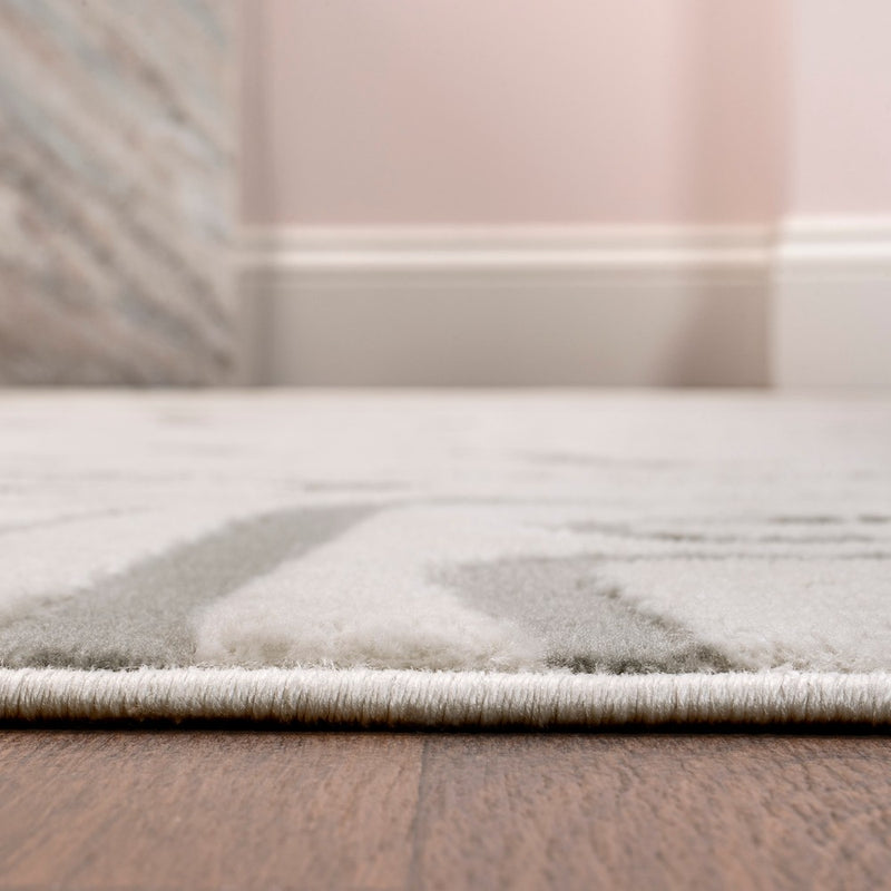 Alcina Modern Scandinavian Graphic Lines High-Low Area Rug