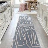 Alcina Modern Scandinavian Graphic Lines High-Low Area Rug