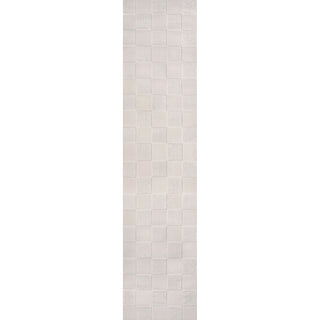 Modern Geometric Checkerboard High-Low Area Rug