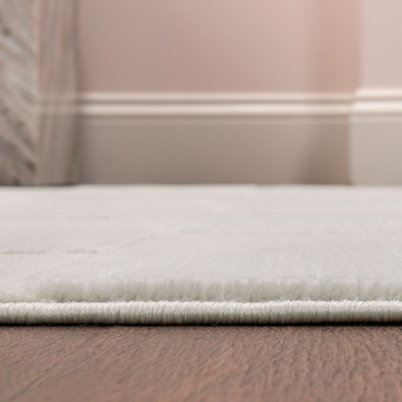 Modern Geometric Checkerboard High-Low Area Rug