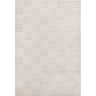 Modern Geometric Checkerboard High-Low Area Rug