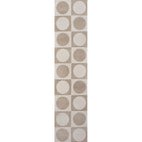 Geometric Modern Geometric Circles In Squares High-Low Area Rug