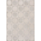 Geometric Modern Geometric Circles In Squares High-Low Area Rug