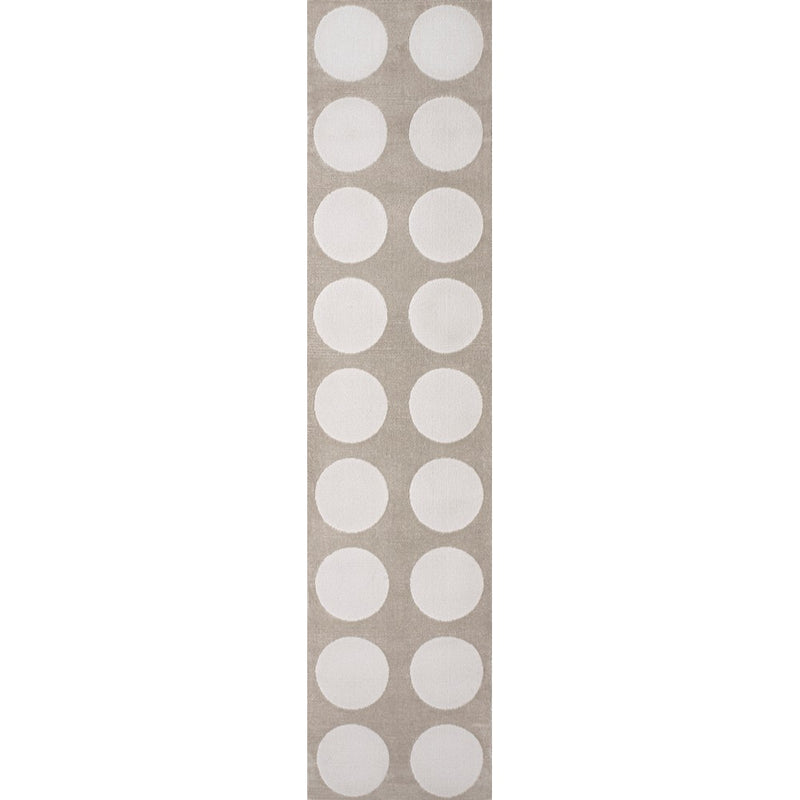 Adrian Modern Geometric Circle Dot High-Low Area Rug