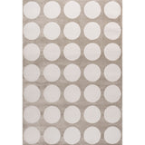 Adrian Modern Geometric Circle Dot High-Low Area Rug