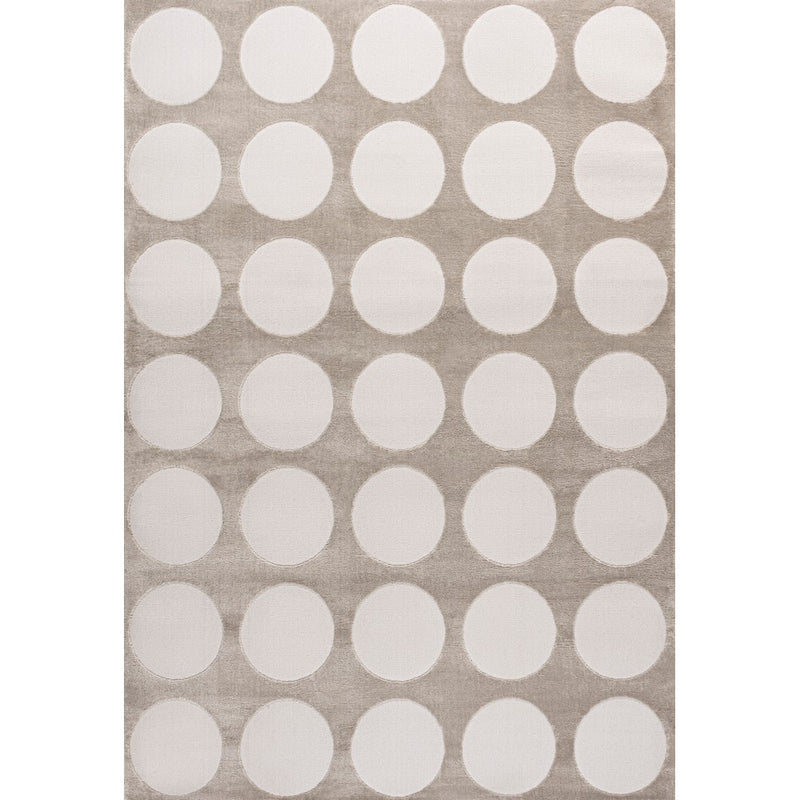 Adrian Modern Geometric Circle Dot High-Low Area Rug
