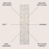 Adrian Modern Geometric Circle Dot High-Low Area Rug