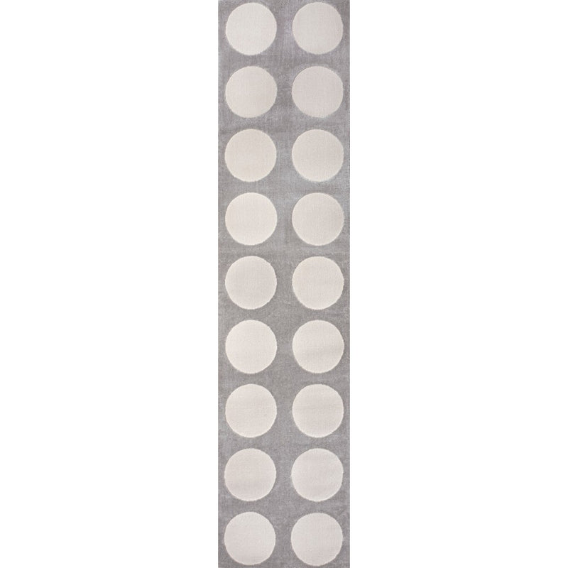 Adrian Modern Geometric Circle Dot High-Low Area Rug